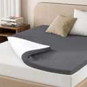 EGOHOME Twin 4 inch Gel Memory Foam Mattress Topper with Graphene Cover