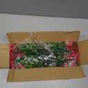 Artificial Fake Flowers for Outdoor Spring Decoration, 16 Bundles Faux Silk Colorful Daisy UV Resistant Realistic for Outside Porch Patio Home Yard Garden Planters Pots Window Box (Rose Red)