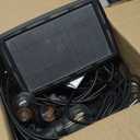 KYY 54(48+6) FT Solar String Lights Outdoor with USB Port Remote, Waterproof and Shatterproof Patio with Solar Powered Panel, LED Vintage Edison Bulbs, Heavy-Duty and UL Listed Market Lights (Black)