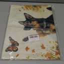 Welcome Fall Garden Flag German shepherd Garden Flags 12.5x18 Inch Double Sided Vertical Small Pumpkin Villa Outside Patio Burlap Decor Rustic Farmhouse Home Yard Lawn Thanksgiving Decoration (RMQ-696)