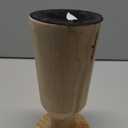 HD Designs 8 in Wood Small Candle Holder