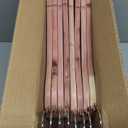 Amber Home 16 Pack Cedar Coat Hangers, Wooden Suit Hangers with Non-Slip Pant Bar, Cedar Hangers for Closet Organization, Shirts, Jackets, Dresses, and Pants