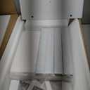 VECELO Modern Nightstands X-Design Side End Table Night Stand with Storage Shelf for Bedroom,Living Room, (Set of 2, Classic White)