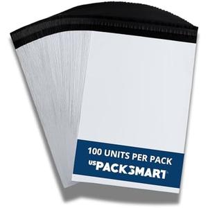 US PACK SMART White Plastic Poly Mailers 12"x15" | Shipping Bags for Clothing, Books & Accessories | Durable Shipping Envelopes | Waterproof and Tear-Proof with Strong Self-sealing Adhesive | 100-Pack US PACK SMART White Plastic Poly Mailers 12"x15" | Shipping Bags for Clothing, Books & Accessories | Durable Shipping Envelopes | Waterproof and Tear-Proof with Strong Self-sealing Adhesive | 100-Pack