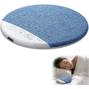 Bluetooth Pillow Speakers for Sleeping, Mini Portable Under Pillow Speaker, Sleep Speaker Under Pillow with White Noise and a Timer (Blue)