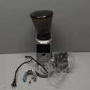 AMZCHEF Coffee Grinder, Burr Coffee Bean Grinder for Home Use with 48 Precise Grind Settings, Detachable Funnel Stand for Espresso, LED Control Panel, Anti-static Design, silver