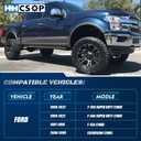 3" Front Leveling Lift Kit Compatible with 1999-2022 Ford F250 F350 Super Duty | 1981-1996 F150 | 2000-2005 Excursion, 3 inch Strut Spring Spacers with 3/4" Stud Extenders (2WD only)