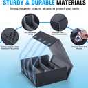 Trading Card Storage Box with 12 Dividers and 6 Foam Stoppers, Large Capacity Sturdy Leather Strong Magnetic Closure MTG Commander Deck Box, Case for TCG MTG Sport Card (Holds 1800+)