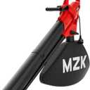 MZK 3 in 1 Electric Leaf Blower Corded, Leaf Vacuum and Leaf Mulcher, 460 CFM, 167 MPH Airflow, Corded Blowers with 40L Leaf Collection Bag for Yard, Garden (Red)