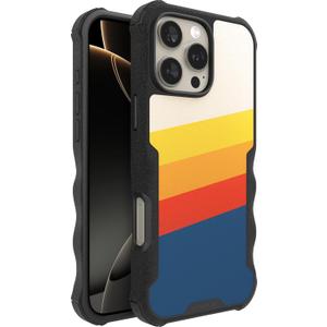 Smartish iPhone 16 Pro Max Protective Magnetic Case - Gripzilla Compatible with MagSafe [Rugged + Tough] Heavy Duty Armor Cover Drop Tested Protection for Apple iPhone 16 Pro Max - Striped Up