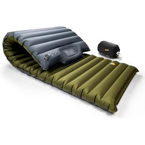 ZOOOBELIVES Extra Thickness | Wide Plus Sleeping Pad with Built-in Pump, Inflatable Camping Mattress of Ultimate Comfort for Car Camping, Tent, and Backpacking, Lightweight & Compact  Airlive2000P (Capulet Olive)