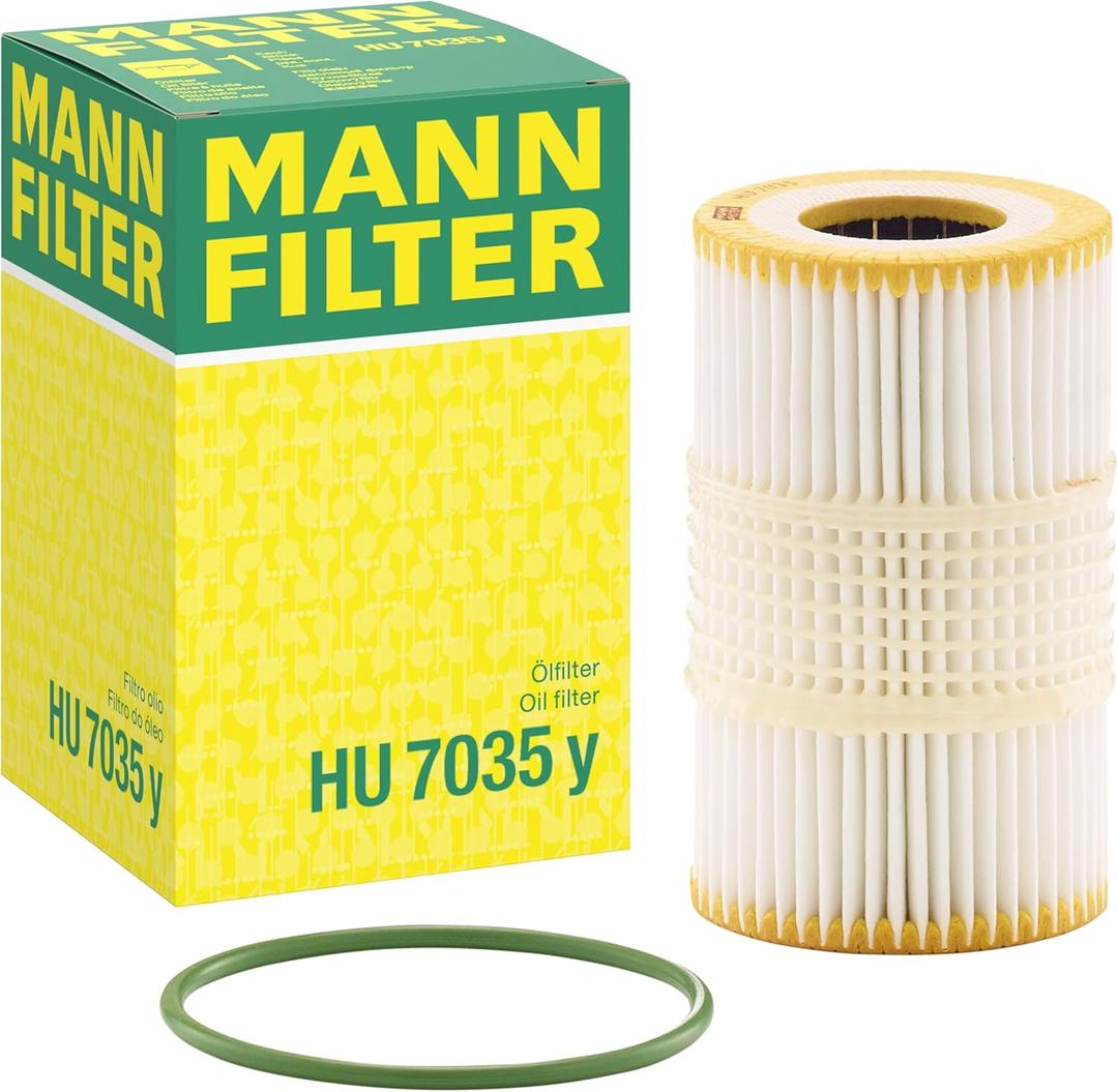 Mann Filter HU 7035 y Cartridge Oil Filter Replacement Compatible With Audi A6 (2016), A6 Quattro (2016-2020), A7 (2016-2017), A7 Quattro (2016-2020), A8 (2011-2016), A8 Quattro (2015-2018), S6 (2017)