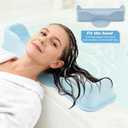 Hair Washing Station,Portable Hair Washing Basin for Sink or Bathtub,Silicone Shampoo Bowl with Scalp Massager,Tear-Free Shampoo Bowl with Suction Cups for Elderly Pregnant