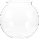 ULTECHNOVO Transparent Plastic Fish Tank Small Round Aquarium for Household Goldfish with Break-Resistant Design Clear Fishbowl for Desk and Home Decoration 7 X 7 X 6.3