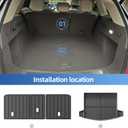SMABEE Cargo Liner for Lincoln Nautilus 2024 2025 2026 All Weather Trunk Cargo Mat for 2025 2026 Nautilus Accessories Boot Liner TPE Protective Pad Anti-Slip Waterproof Interior,Black