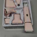 5-in-1 Bikini Trimmer for Women, IPX7 Waterproof Electric Razors Shaver, Cordless Body Hair Trimmer, Facial & Pubic Hair Removal, Ceramic Blade (Pink)