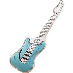23.6" Guitar Plush Stuffed Guitar Throw Pillow Instrument Toy Gift for Kids,Blue