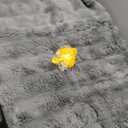 FUNNY FUZZY Fluffy Dog Car Seat Cover for Back Seat (Bench), Water-Resistant with Nonslip Backing,Pet Seat Protector for Cars SUVs Trucks（Gray 45x52