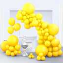 Zingnify Yellow Balloons, 150 pcs Different Sizes Pack of 18 Inch 12 Inch 10 Inch 5 Inch Latex Balloons for Balloon Garland Balloon Arch as Birthday Party Wedding Decorations