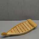 Kichgather 16.5 Wooden Sushi Serving Tray Boat Plate for Restaurant or Home