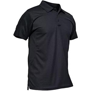 MAGCOMSEN Men's Polo Shirt Quick Dry Performance Short Sleeve Tactical Shirts Pique Jersey Golf Shirt, Size 2XL
