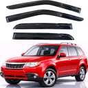KPY Rain Guards Fit for 2009-2013 Subaru Forester, Out-Channel Window Visors Vent Wind Deflectors 4PC, Car Accessories for 09-13 Forester