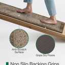LUMI Anti Fatigue Cushioned Kitchen Mat for Floor, Non-Slip Comfort PVC Padded Runner Rug with Faux Leather Surface for Desk Office, Sink, Laundry, 24"x59"