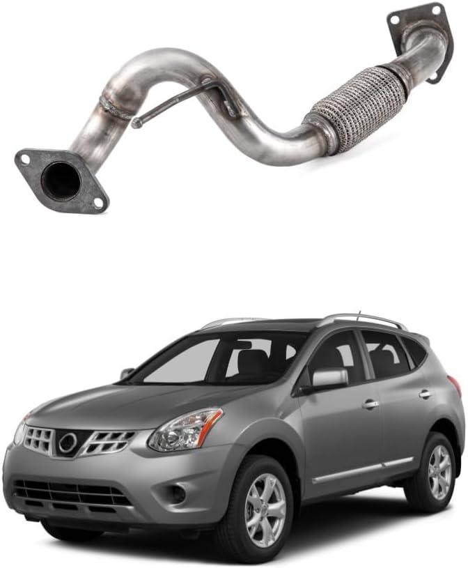 Exhaust Front Flex Pipe Exhaust Muffler Pipe compatible with 2008-2013 Nissan Rogue; 2014-2015 Nissan Rogue Select 53826