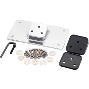 Harley Motorcycle License Plate Mount with 3 Holes - Premium Relocation Kit for Harley License Plate (Chrome)
