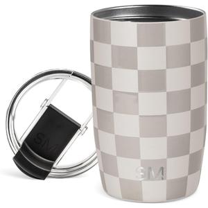 Simple Modern Voyager Tumbler with Flip Lid | Travel Coffee Mug | Insulated Stainless Steel Cold Brew Iced or Hot Coffee Cup | Gifts for Women Men Her Him | 12oz, Checkmate