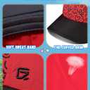 GADIEMKENSD Kaleidoscope Pattern Baseball Cap, Color Blocking, UV Protection, Breathable, for Boys and Girls (2-5T, Black Red)