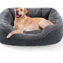 INVENHO Large Dog Beds Large Sized Dog Washable, Orthopedic Warming Soft Sleeping Puppy Bed Durable Pet Bed with Anti-Slip Bottom L(35"x25"x10")