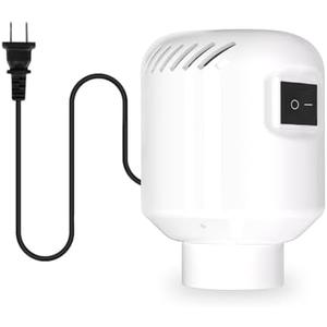 BAMCOO Electric Pump for Vacuum Storage Bags Travel Vacuum Pump for Various Vacuum Seal Bags Portable Vacpack Air Pump for Compression Clothing Blanket Luggage White(Storage Bag Not Included)