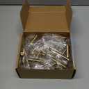 goldenwarm 25 Pack Brushed Brass Cabinet Bar Handle Pull Knob Metal Drawer Handles - LS201GD Gold Knobs for Kitchen Cabinets Brass Kitchen Dresser Cupboard Door Hardware