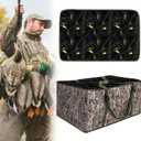 24 Slot Duck Decoy Bags with Adjustable Dividers Waterfowl Hunting Gear Bag with Adjustable Shoulder Strap Drain Hole Design for Mallard Duck Hunting Accessories & Gear, Reed Camo Print