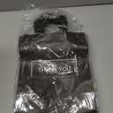 Handepo 100 Pcs Thank You Paper Bags Bulk 8 x 4 x 10 Inch Thank You Gift Boxes with Handle Shopping Merchandise Merchant Bags for Small Business, Retail Shopping, Wedding, Party, Boutique(Black)