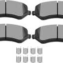 SCITOO D856A Semi-Metal Brake Pads Kits 4pcs Front Fit 04-07 For Chrysler For Town & Country,01-03 For Voyager,01-07 For Dodge For Caravan01-04 For Grand Caravan,02-07 For Jeep For Liberty