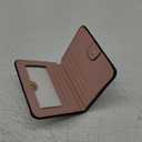 Toughergun Wallet Women Rfid Blocking Small Compact Bifold Luxury Leather Pocket Wallet Ladies Mini Purse with ID Window (08 ReNapa Pink Champagne)