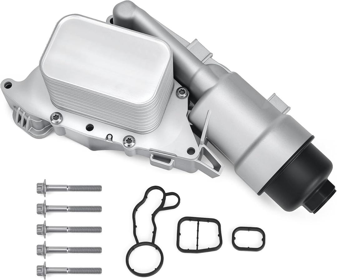 11428585235 Aluminium Engine Oil Filter Housing Assembly Kit Compatible with BMW 2014-2020 i8 X1 X2 Accessories 2014-2019 MINI Cooper Clubman Countryman 1.5L & 2.0L Replace# 11428511391