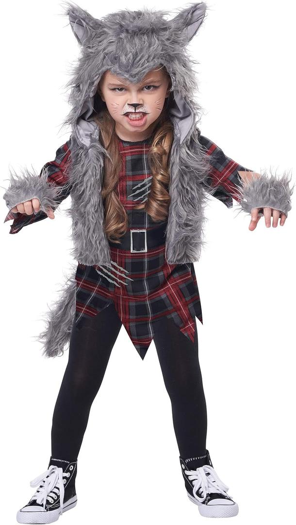 California Costumes, Wee-Wolf Girl, Toddler (4T-6T)