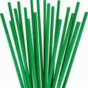 Disposable Tumbler Straws - 10 Inches Tall (Green)