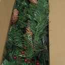 9 Feet Christmas Garland - Christmas Decorations - Carolina Pine Garland for Table, Fireplace, Mantle, Wall, Indoor Outdoor - Green Garland for Christmas Decorations - Free LED String Lights