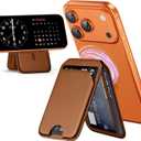 Mag-Safe Wallet for iPhone - Lightweight Magnetic Phone Wallet Stand With Adjustable Leather Card Holder for iPhone 17/16/15/14/13/12 Series, Not for Mini (Brown)
