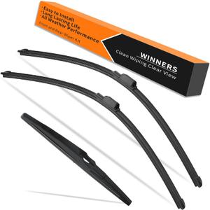 Windshield Wiper Blades Complete Kit for 2022-2025 Chevrolet Equinox GMC Terrain - Front & Rear Wiper Blade Replacement Set