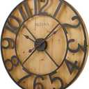 Bulova C4814 Silhouette Wall Clock, Brown