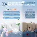 Mornwell Water Flosser Cordless, Water Flossers for Teeth - 300ML Tank and 4 Jet Tips, 3 Modes Portable Dental Oral Irrigator, Braces Care, Rechargeable Waterproof Portable Water Flosser (White)