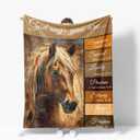 Horse Blanket God Says You are Fleece Throw Religious Scripture Blanket Soft Warm Cozy Fuzzy Plush Horses Blanket Christian Bible Verse Gifts for Men Women Girls Boys Kids Teens Room Decor 40"X50"