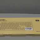 TECKNET Bluetooth Keyboard Rechargeable, 4-Device (2.4G+BT) Wireless Keyboard, Full Size Computer Keyboard with Stand, Ultra-Slim Quiet Typing, for PC/Laptop/Smart TV/Phone/Tablet, 12 Hotkeys (All Black)