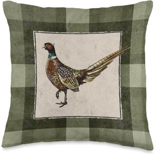 A Very British Pheasant Throw Pillow (16x16)