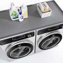 Washer Dryer Countertop, 54" x 27.5" Large Washer and Dryer Covers for The Top, Non-Slip Waterproof Silicone Dryer Top Protector Mat, Washer Dryer Topper for Laundry Room Kitchen HomeGray